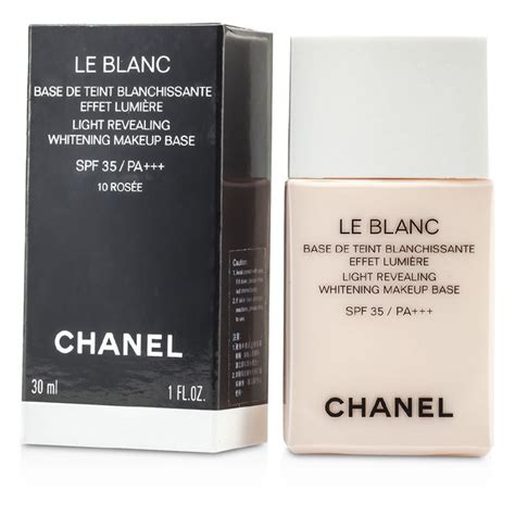 chanel le blanc light revealing whitening makeup base 10 rosee|chanel le blanc.